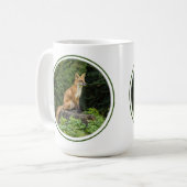Mug Renard Rouge Sur Un Piédestal (Devant gauche)