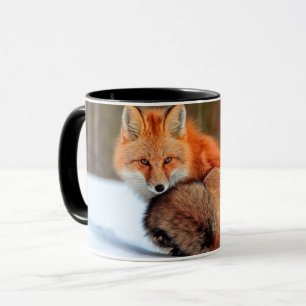 Mug Renard roux dans la neige   Yukon