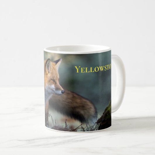 Mug Renard roux de Yellowstone (Devant droit)