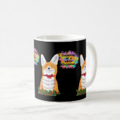 Mug Renard roux Noël blanc (Devant droit)
