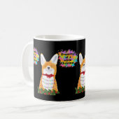 Mug Renard roux Noël blanc (Devant gauche)