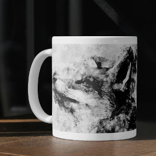 Mug Renard roux noir et blanc aquarelle 01
