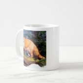 Mug Renard roux sur une bûche (Devant gauche)