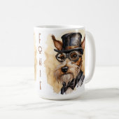 Mug Renard Terrier Chien Steampunk (Devant droit)