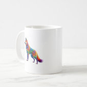 Mug Renard Whimsical de teintes Radiantes (Devant gauche)