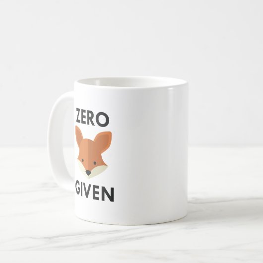 Mug Renard zéro donné (Devant gauche)