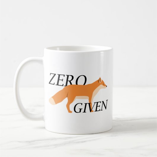 Mug Renard zéro donné (Gauche)