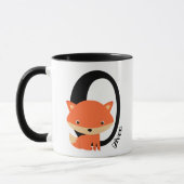 Mug Renard zéro donné - mignon renard rouge sarcastiqu (Gauche)