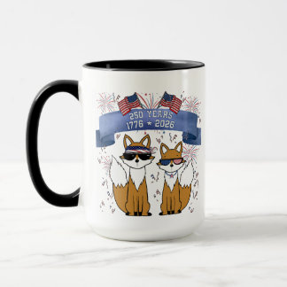 Mug Renards cool pour le 250e anniversaire