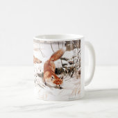 Mug renards dans la neige (Devant droit)