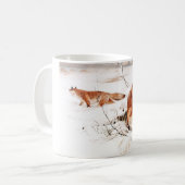 Mug renards dans la neige (Devant gauche)