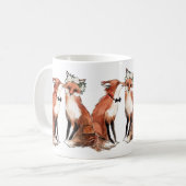 Mug Renards dans l'amour, cadeau de valentine de (Devant gauche)