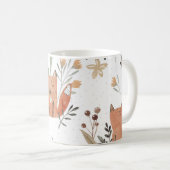 Mug Renards dans les prés : Aquarelle transparente (Devant droit)