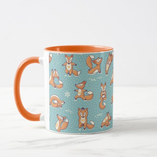 Mug Renards de yoga (Gauche)