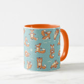 Mug Renards de yoga (Devant droit)