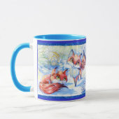 Mug Renards d'hiver, renards d'hiver (Gauche)