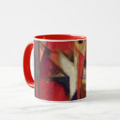 Mug Renards par Franz Marc, Art Cubisme Abstrait Vinta (Devant gauche)