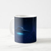 Mug Rencontre avec un OVNI bleu (Devant gauche)