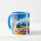 Mug Rencontre de Jackalope Ajouter du texte ou nommer (Devant gauche)