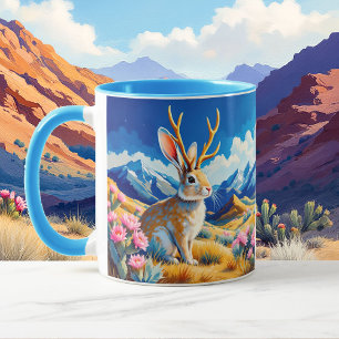 Mug Rencontre de Jackalope Ajouter du texte ou nommer