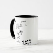 Mug RENCONTRE Inspiré Café Drôle Fille Personnalisée (Devant gauche)