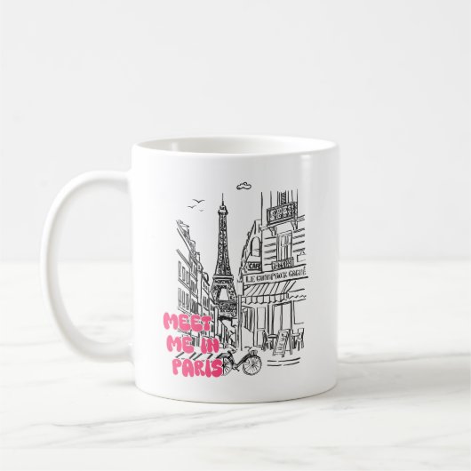 Mug Rencontre-moi à Paris – Tour Eiffel (Gauche)