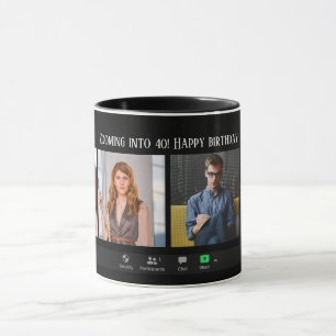 Mug Rencontre personnalisée de zooms amusants