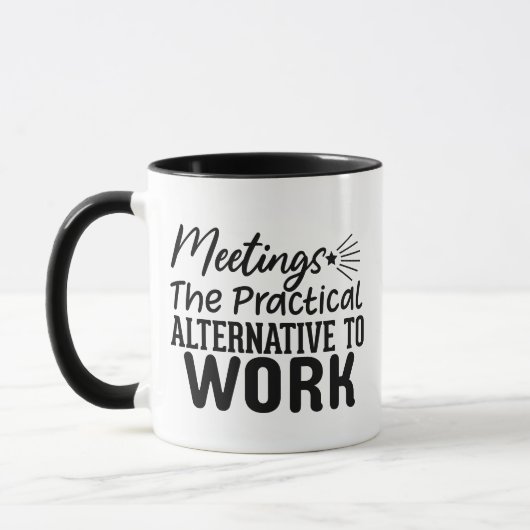 Mug Rencontres d'affaires amusantes (Gauche)