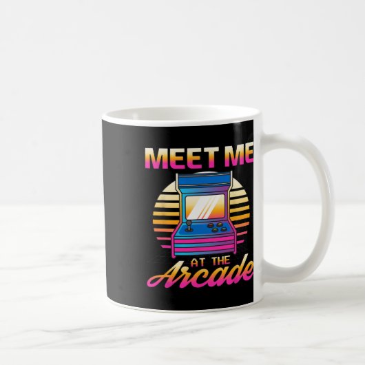 Mug Rencontrez-Moi À L'Arcade Gamer Vaporwave Retro Vi (Droite)