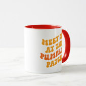 Mug Rencontrez-Moi Au Patch Citrouille (Devant droit)