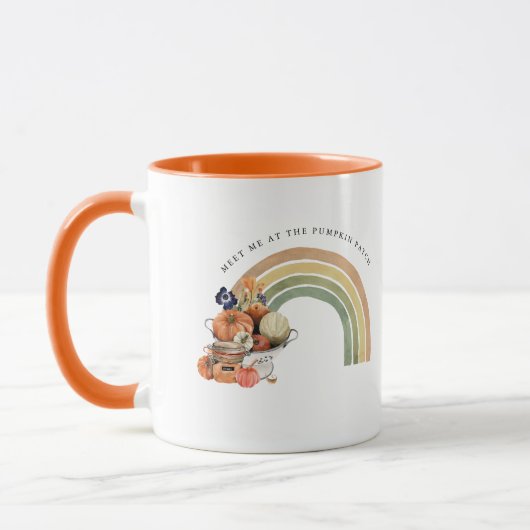Mug Rencontrez-Moi Au Patch Citrouille | Arc en ciel d (Gauche)