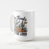 Mug Rendez grâce au Seigneur Cactus Désert (Devant gauche)