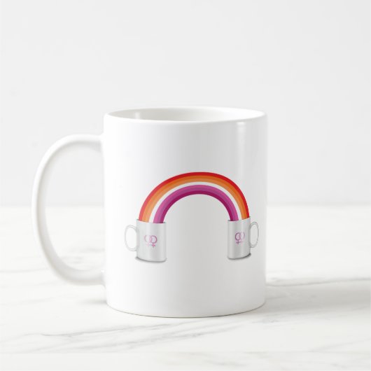 Mug Rendez-vous café entre lesbiennes (Gauche)