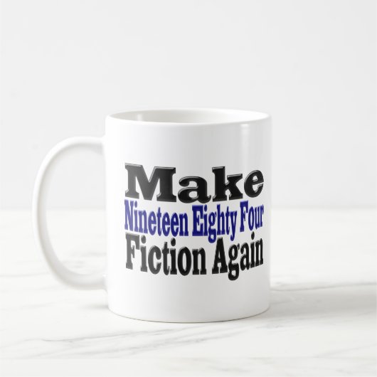 Mug Rendre 1984 fiction Encore un demi-texte (Gauche)