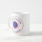 Mug Rendre America Knit Funny Rouge Blanc Bleu (Devant gauche)