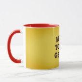 Mug Rendre aujourd'hui super" Musique de design (Gauche)