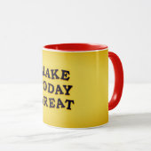 Mug Rendre aujourd'hui super" Musique de design (Devant droit)