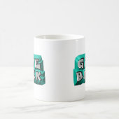 Mug Rendre Citation Sagesse Turquoise Gris ciselé (Centre)