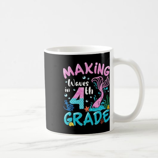 Mug Rendre Des Vagues En Sirène De 4E Année À L'École (Droite)