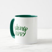 Mug Rendre joyeux la Musique verte de Noël (Devant gauche)