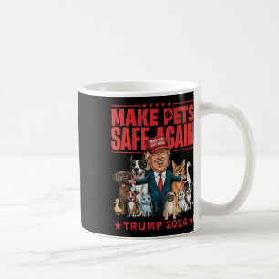 Mug Rendre les animaux en sécurité Trump 2024 Sauver n