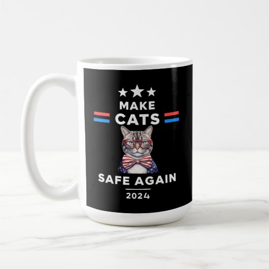 Mug Rendre les chats en sécurité encore une fois Funny (Gauche)