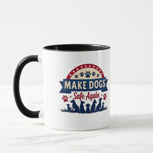 Mug Rendre les chiens sûrs à nouveau Trump Election (Gauche)