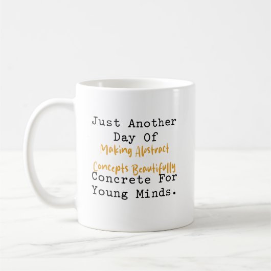 Mug Rendre les concepts abstraits concrets Prof de mat (Gauche)