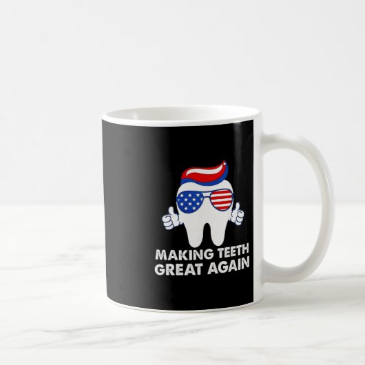 Mug Rendre les dents à nouveau génial Drôle de cheveux (Droite)