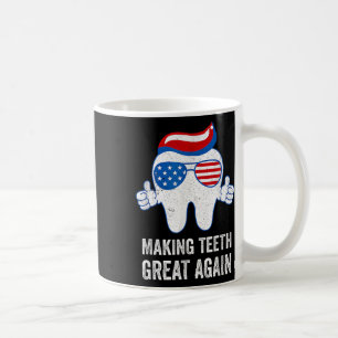 Mug Rendre les dents grandes à nouveau Drapeau américa