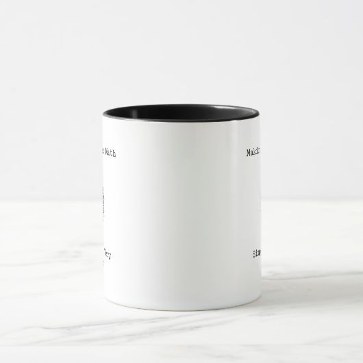 Mug Rendre les mathématiques complexes simples et très (Centre)