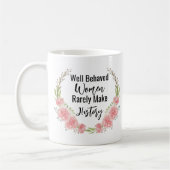 Mug Rendre l'histoire mignonne citation florale (Gauche)