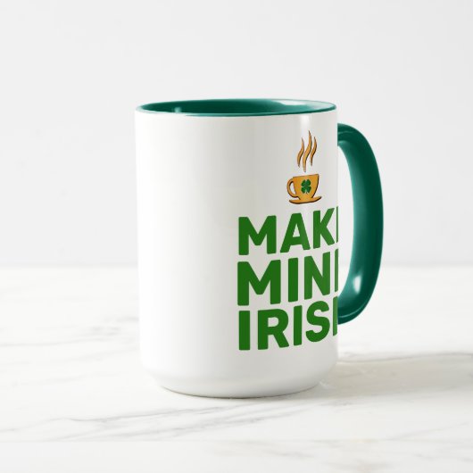 Mug Rendre mon cool irlandais drôle (Devant droit)