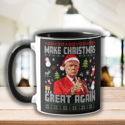 Mug RENDRE NOËL GRAND | Trump Black